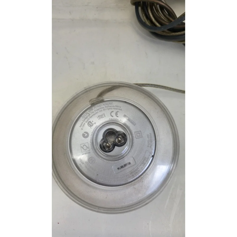Apple M7332 24V 1.875A Power Adapter w/ Cord for iBook/PowerBook Silver.  As is.